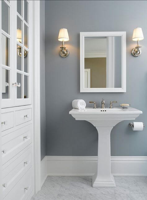 Bathroom Color Paint Ideas Benjamin Moore’s Gray Color for Bathroom - Harptimes.com