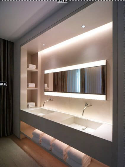 Bathroom Lighting Ideas Cove Light Effect for Bathroom - Harptimes.com