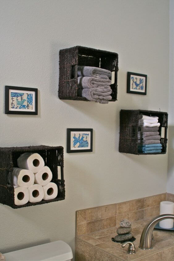 Bathroom Storage Ideas Cleverly Work the Wall - Harptimes.com