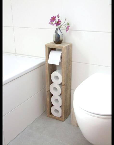 Bathroom Storage Ideas Toilet Paper Holder Nearby - Harptimes.com