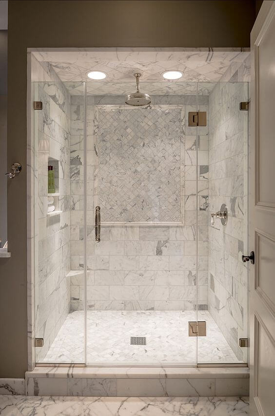 Beautiful Marble Shower Design Walk In Shower Tile Ideas - Harptimes.com