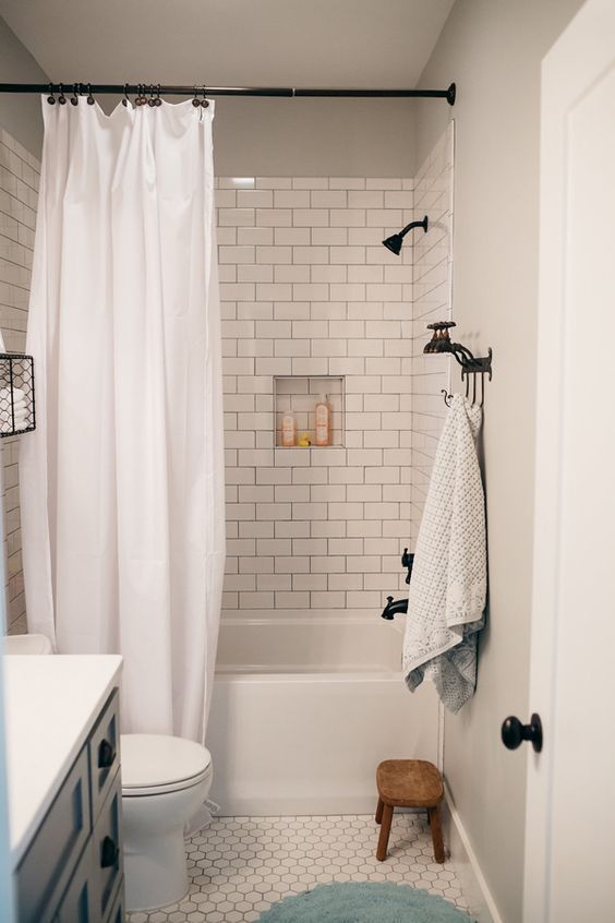 Guest Bathroom Ideas White Subway Tile Bathroom - Harptimes.com