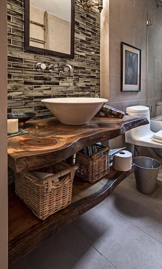 Reclaimed Wood for Modern Rustic Bathroom Ideas - Harptimes.com