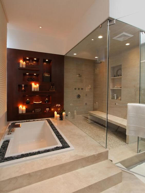 Romantic Master Bathroom Ideas Design - Harptimes.com
