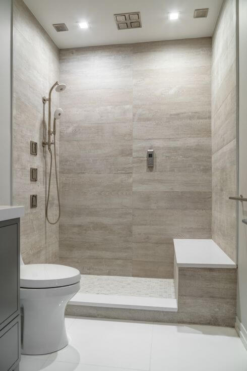 Walk In Shower Tile Ideas Luxury Shower Tile in a Clean White Bathroom - Harptimes.com