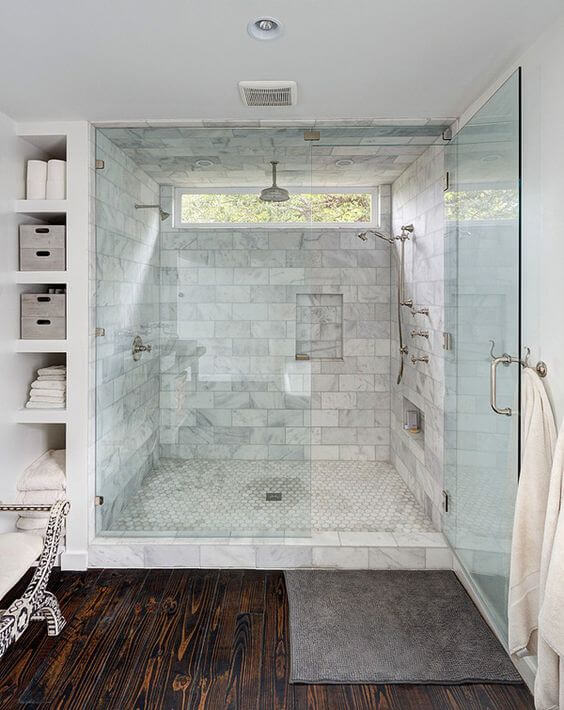 Walk In Shower Tile Ideas Stunning Contemporary Bathroom - Harptimes.com