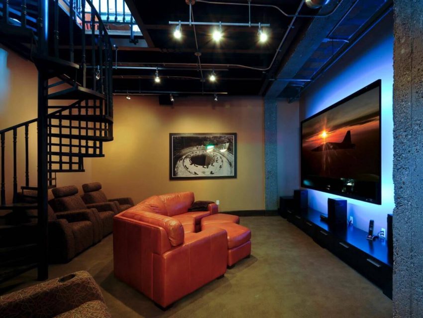 Basement Ideas with Urban Chic Style