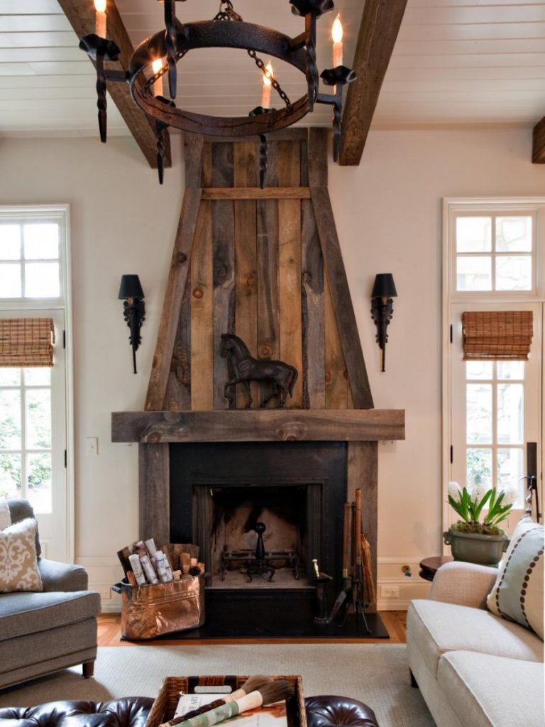 Rustic Corner Fireplace Ideas