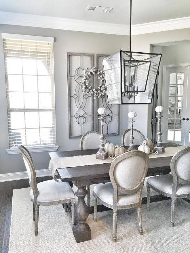 Formal Dining Room Wall Decor - Repurposing the Trellises - Harptimes.com