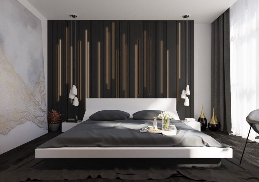 Accent Wall Ideas for Bedroom Feel the Beat - Harptimes.com