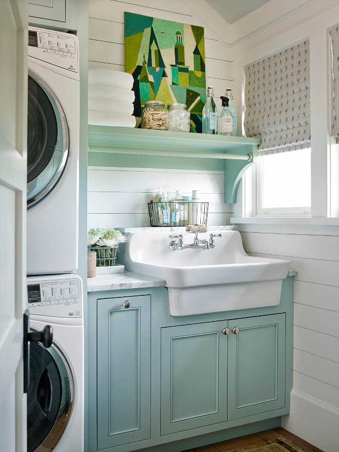 9. Add The Touch of Art Simple Small Laundry Room Ideas - Add The Touch of Art - Harptimes.com