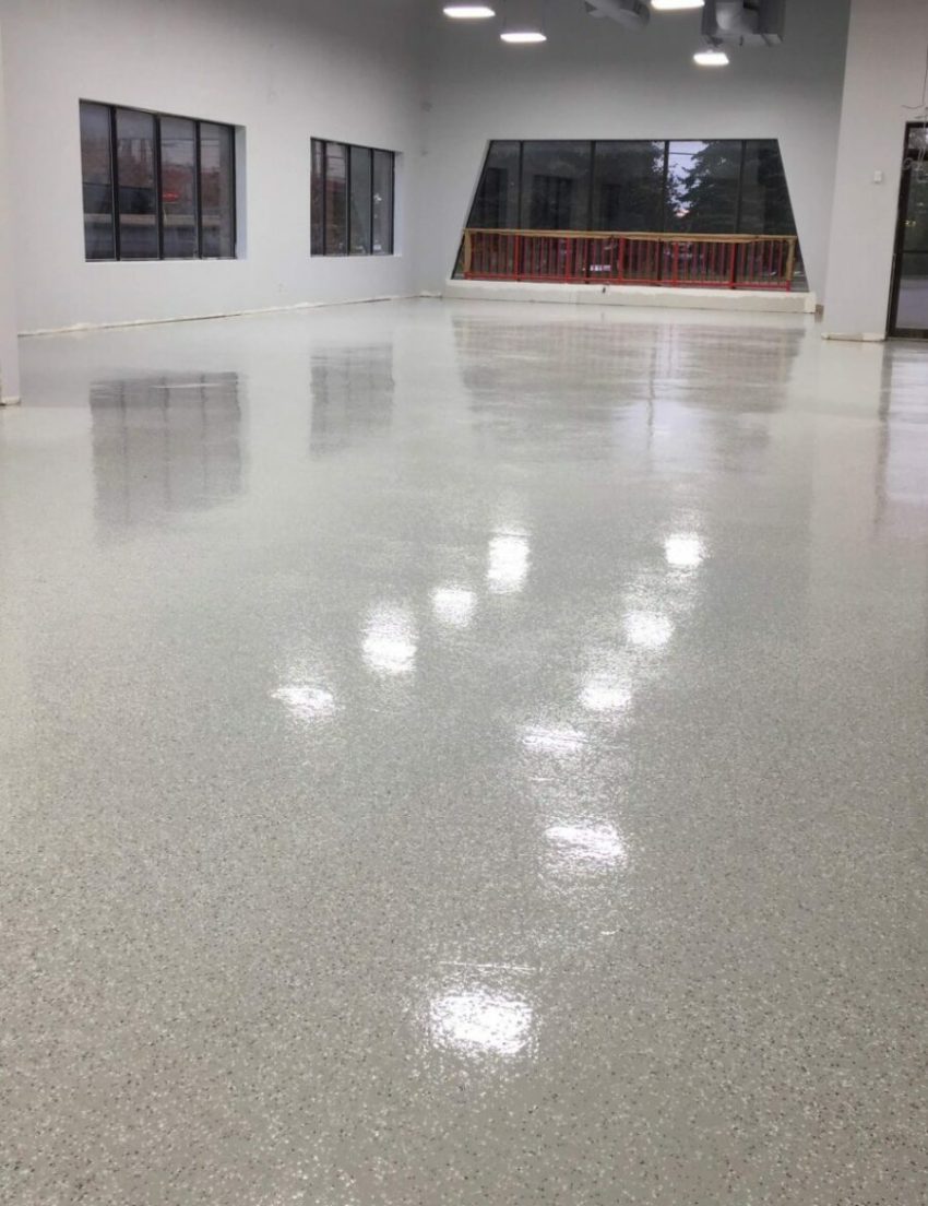Basement floor paint solves water-related problem