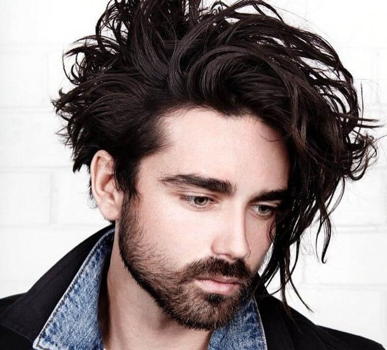 Long Hairstyles for Men - Messy Long Wavy Hairstyles - Harptimes.com