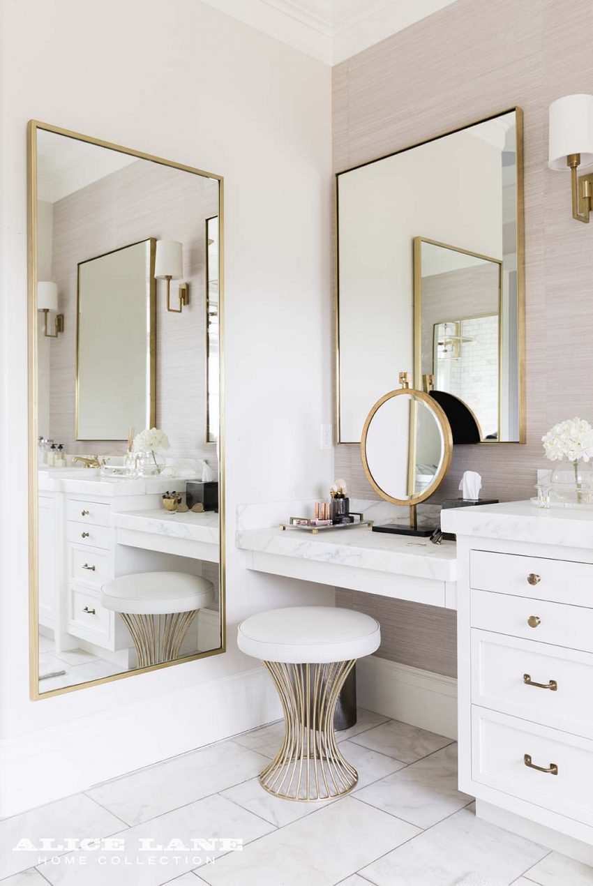 Bathroom Mirror Ideas 16. Ivory Color Master Bathroom - Harptimes.com