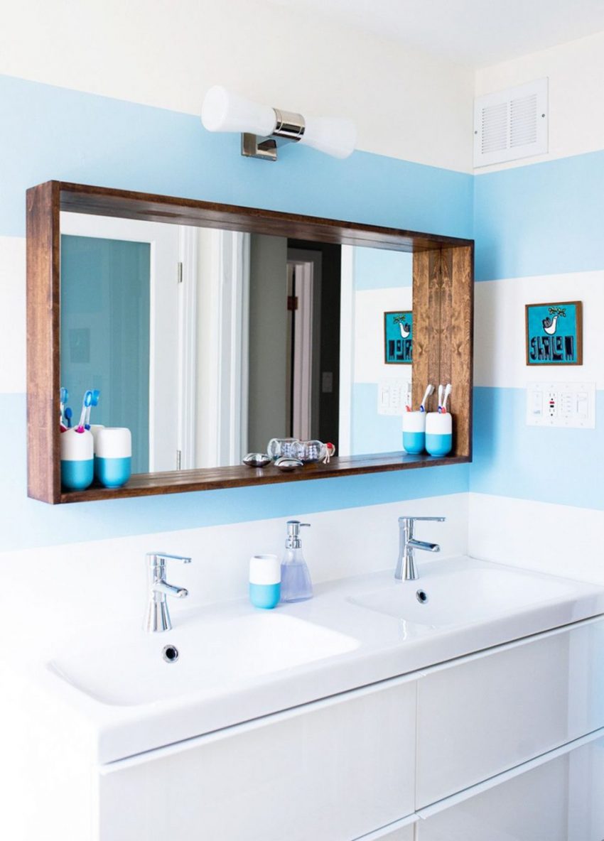 Fantastic Mirror Ideas with Wooden Frame - Harptimes.com