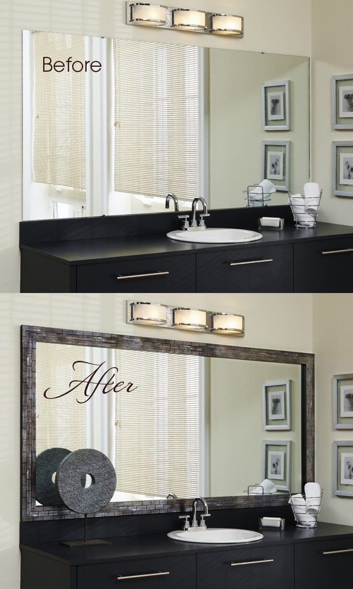 Framing Bathroom Mirror Ideas - Harptimes.com