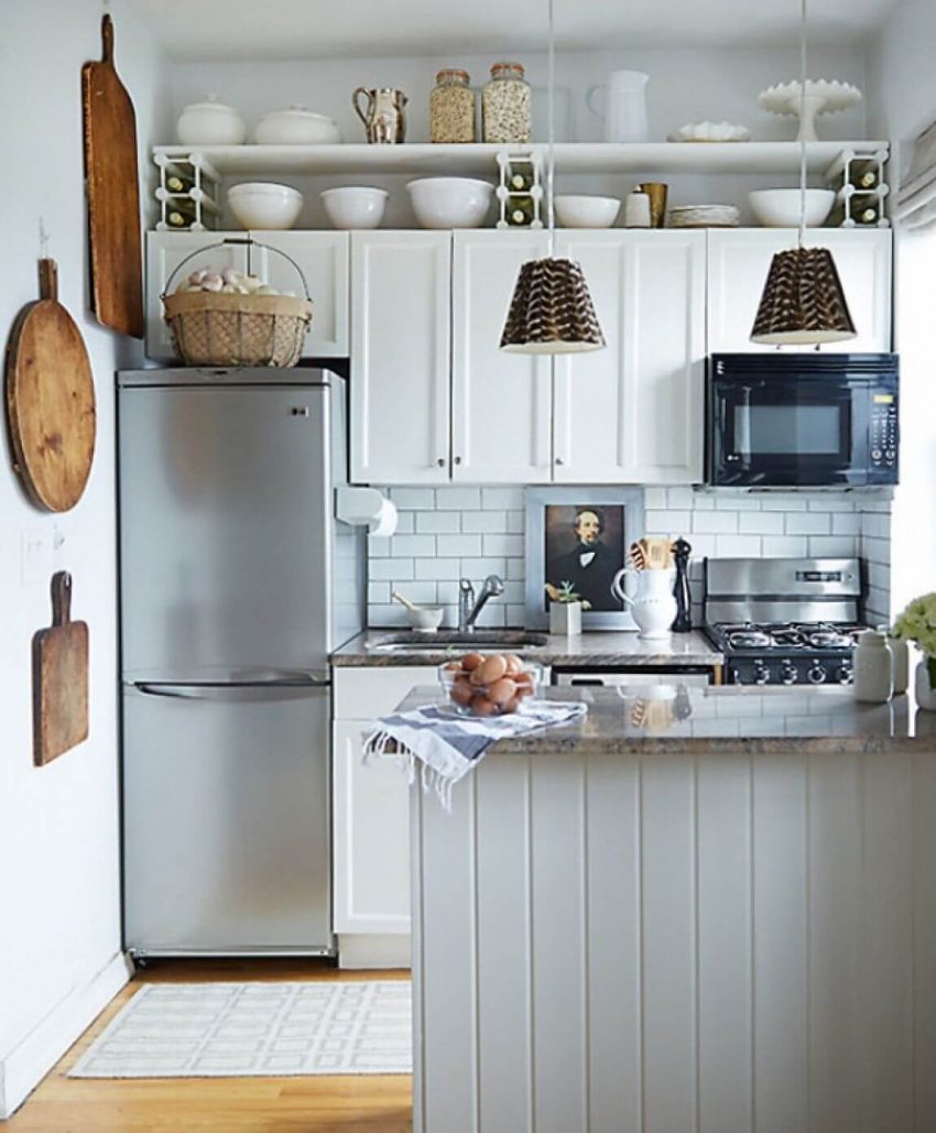 country kitchen decor ideas - 3. Attractive Small Kitchen Decor Ideas - Harptimes.com