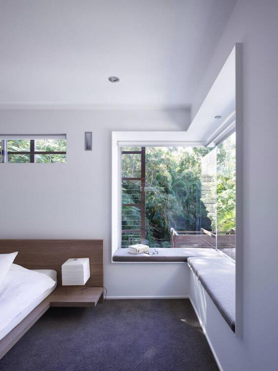 6. An Open Window Seating for Master Bedroom Ideas - Harptimes.com