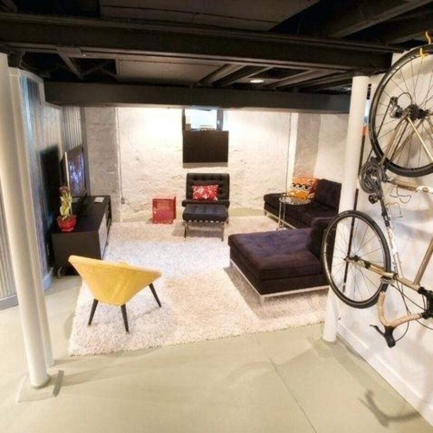 Black Basement Ceiling Ideas