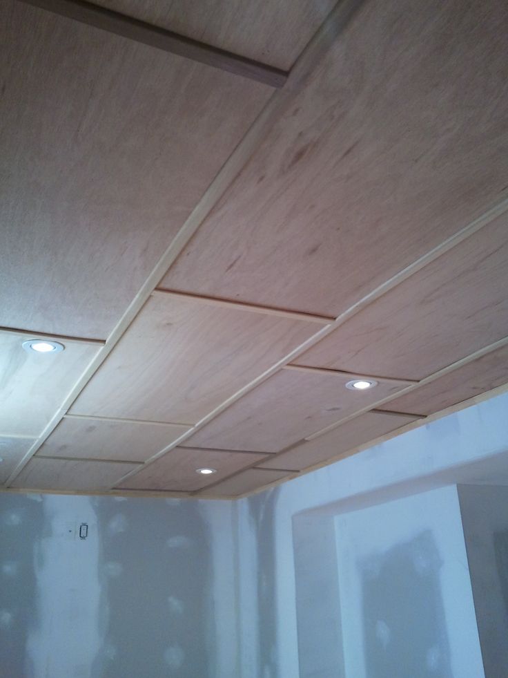 basement plywood ceiling ideas