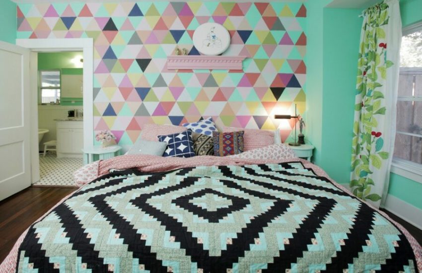 geometric wall stencils for painting