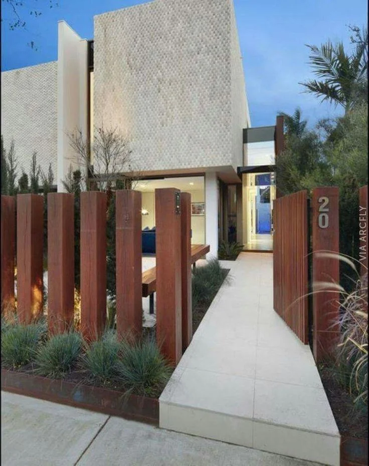 modern front fence designs