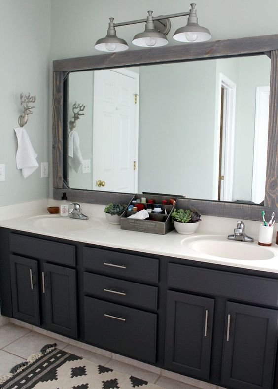 Bathroom Cabinet Ideas Affordable Bathroom Remodel with Black Cabinet - Harptimes.com