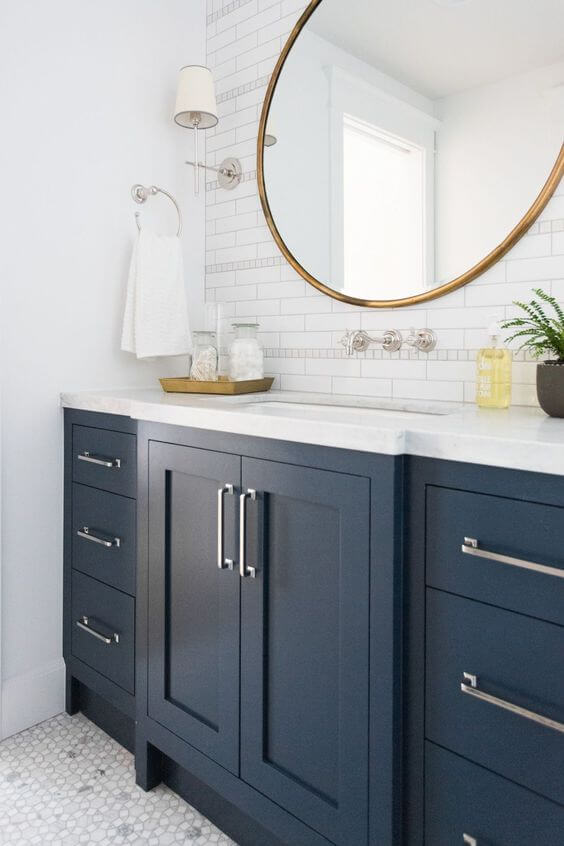 Bathroom Cabinet Ideas Navy Blue Bathroom Cabinet - Harptimes.com