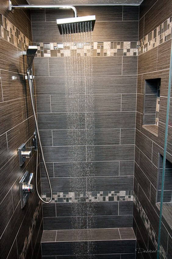 Pretty Accent Tile for Walk In Shower Tile Ideas - Harptimes.com