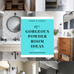 17+ Gorgeous Powder Room Ideas That Transform Your Small Bathroom