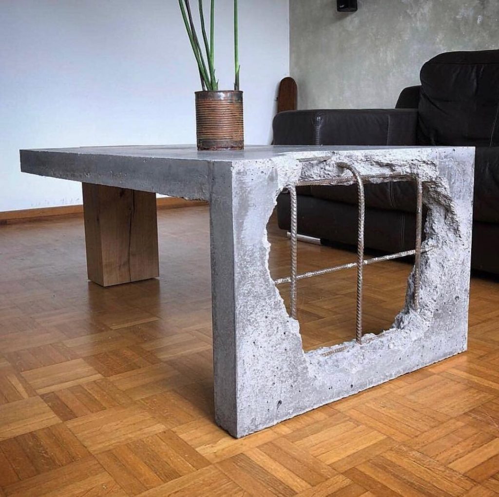 Concrete and Wood coffee table! ⠀
