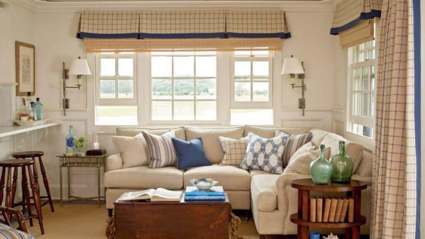 Curtains for Farmhouse Living Room Ideas - Harptimes.com