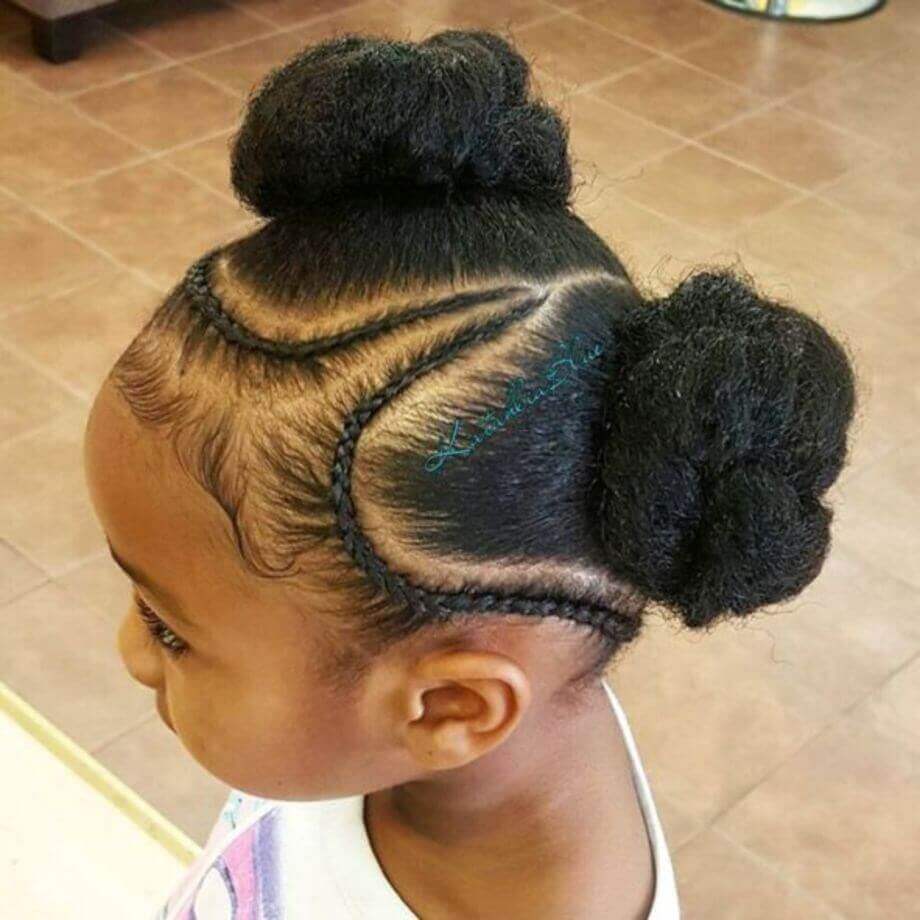 Cute Little Black Girl Hairstyles for Wedding for Little Girls