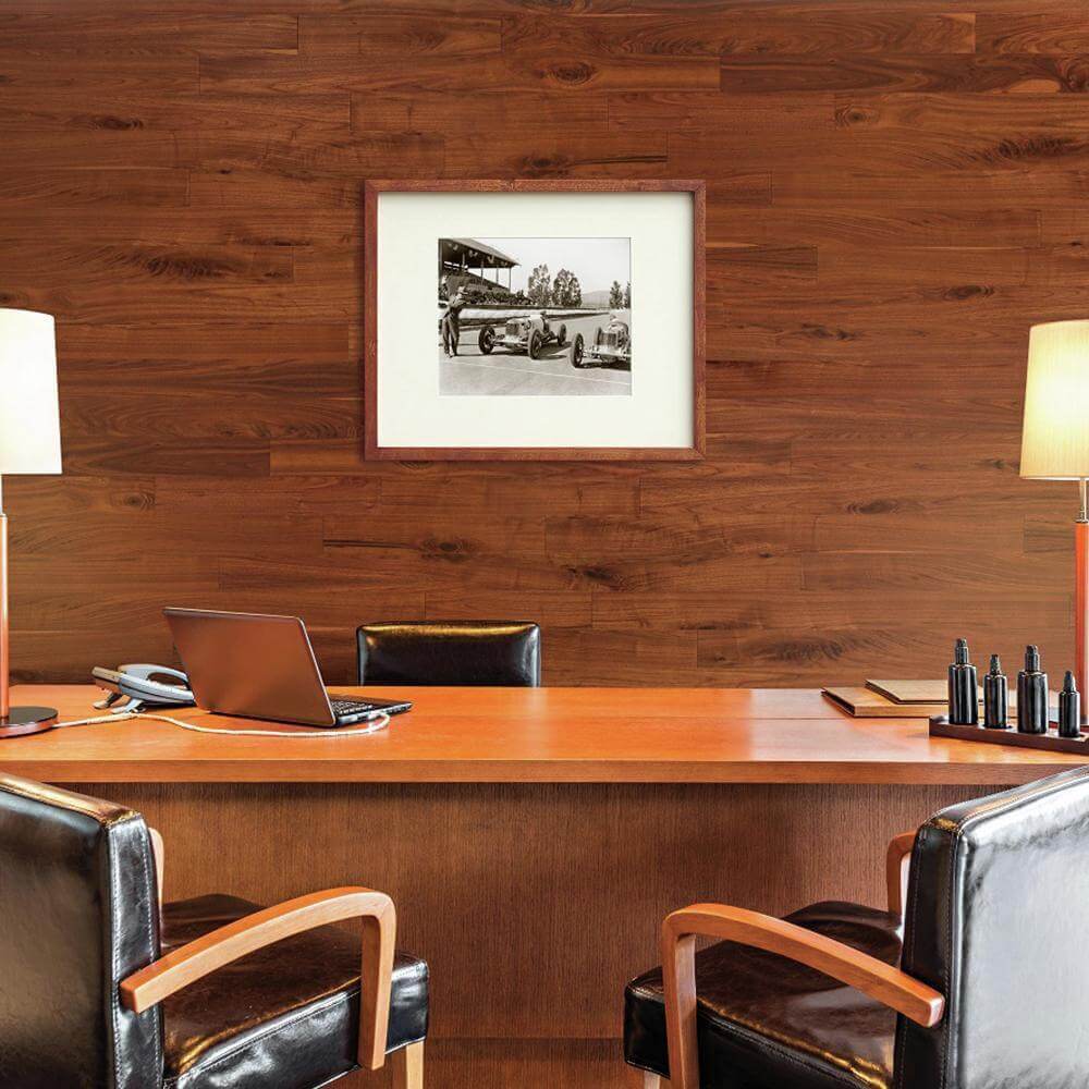 Elegant Wood Accent Wall Ideas for Office