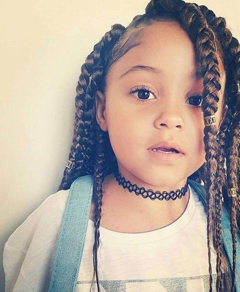 Little Black Girl Hairstyles with Braids