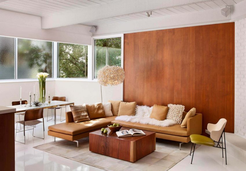 Modern Wood Accent Wall Ideas for Living Room