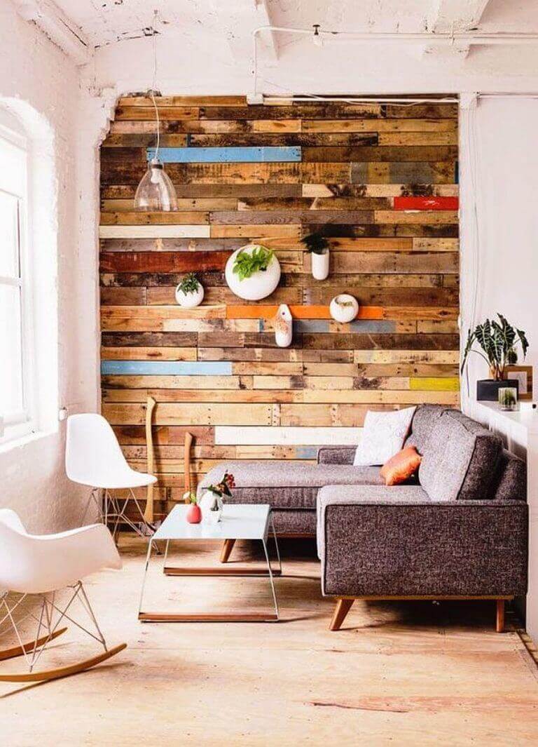 Reclaimed Wood Wall with Reclaimed Wood Ideas