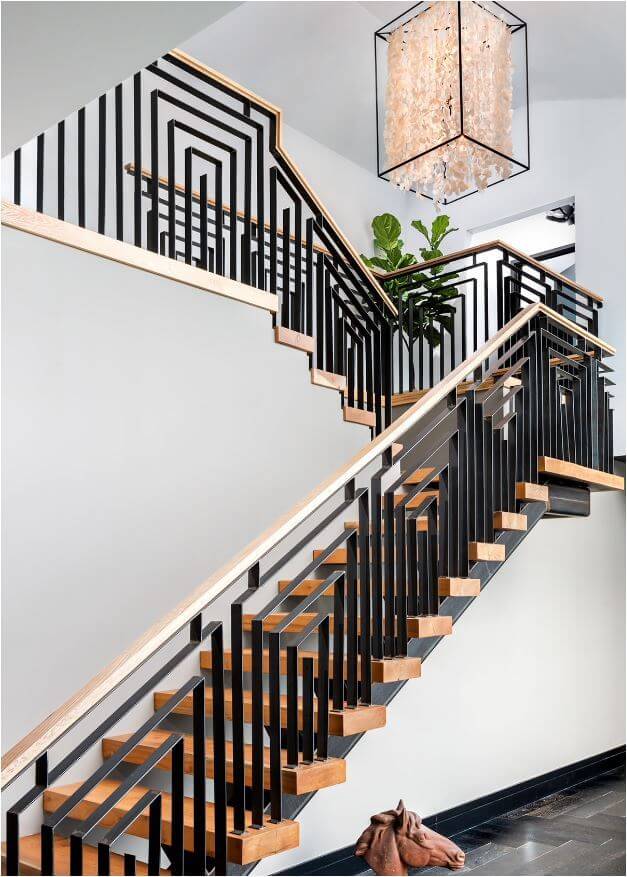 stair railing decoration ideas