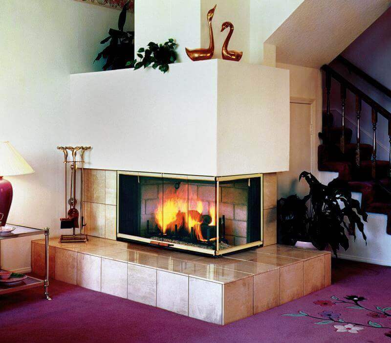 Small Corner Fireplace Ideas in Advanced Electric