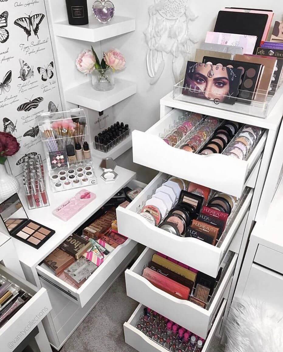 16 Genius Makeup Storage Ideas to Help You Organize - Harp Times