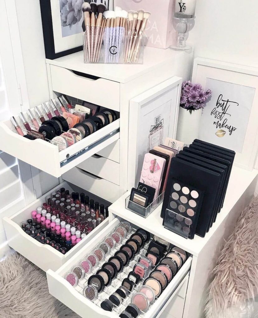 makeup storage cabinet ideas