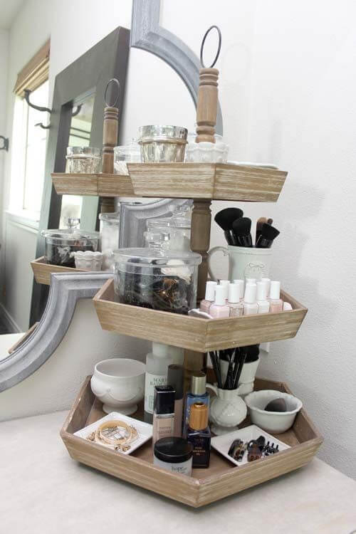 makeup storage ideas for small bathroom