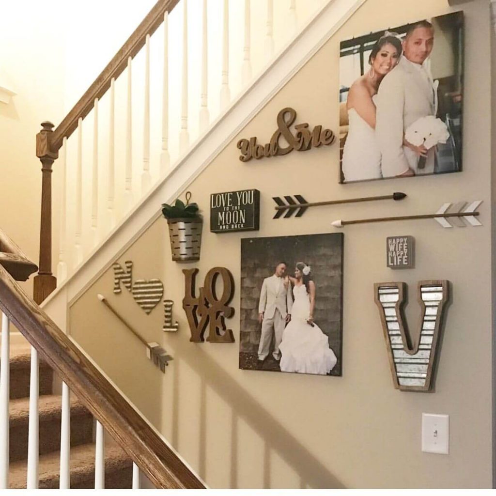 stairs wall decor ideas