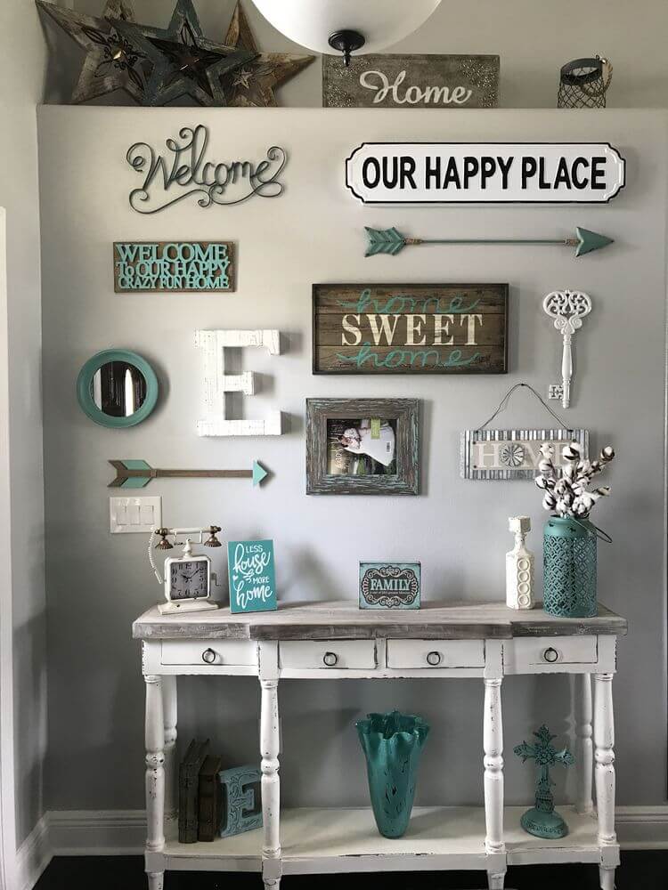 wall decor for small entryway