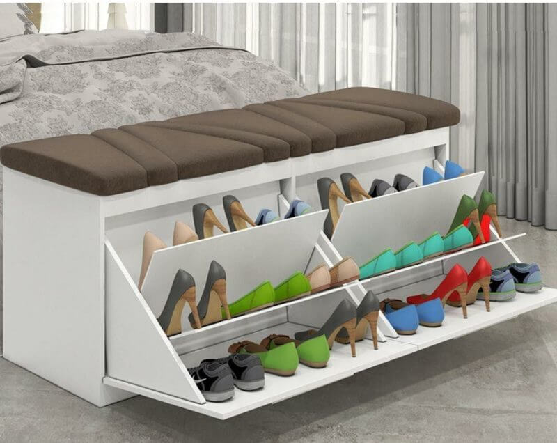 Shoes Storage Under Bed