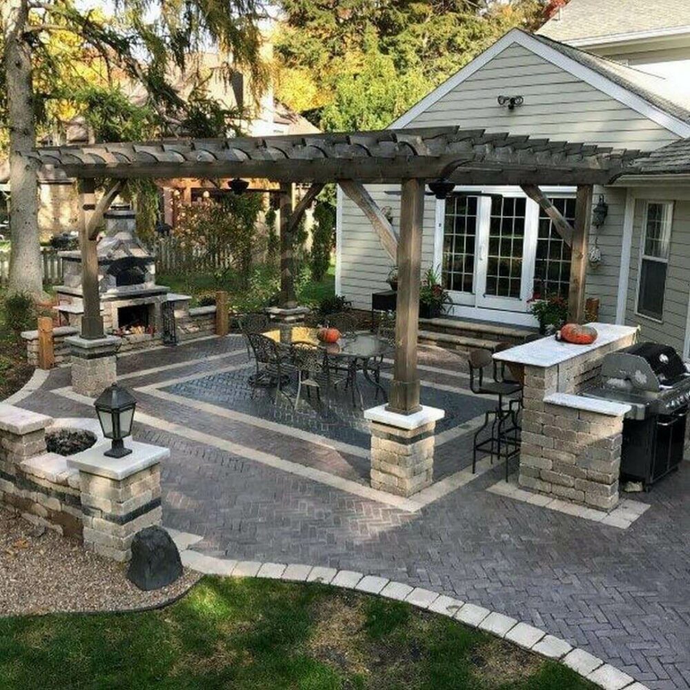 backyard patio ideas with pavers