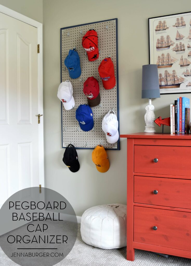 baseball cap diy hat rack