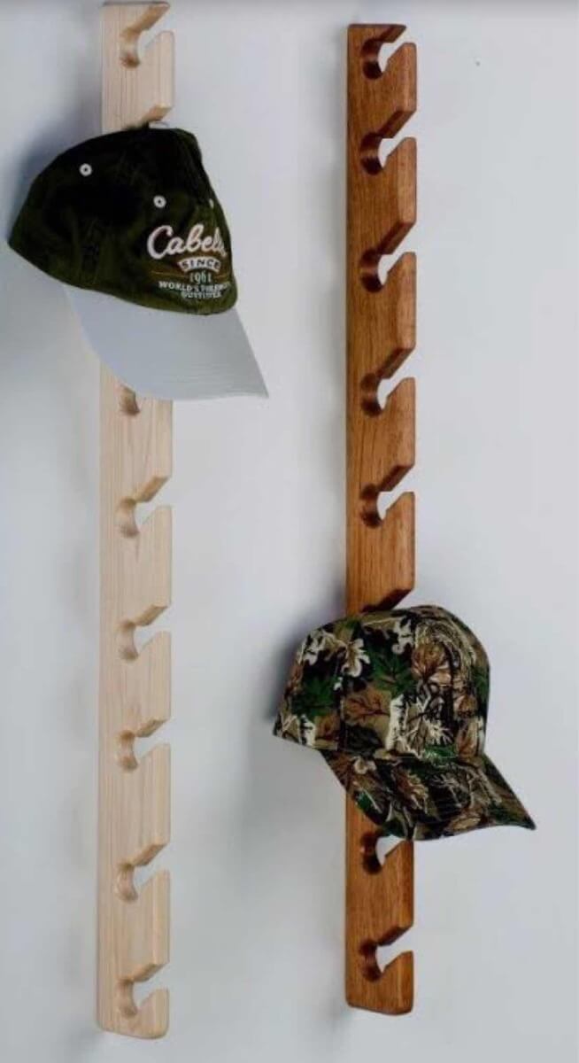 21 Creative DIY Hat Rack Ideas You Can Easily Build - Harp Times