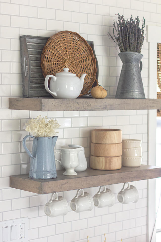floating shelf ideas for kitchen