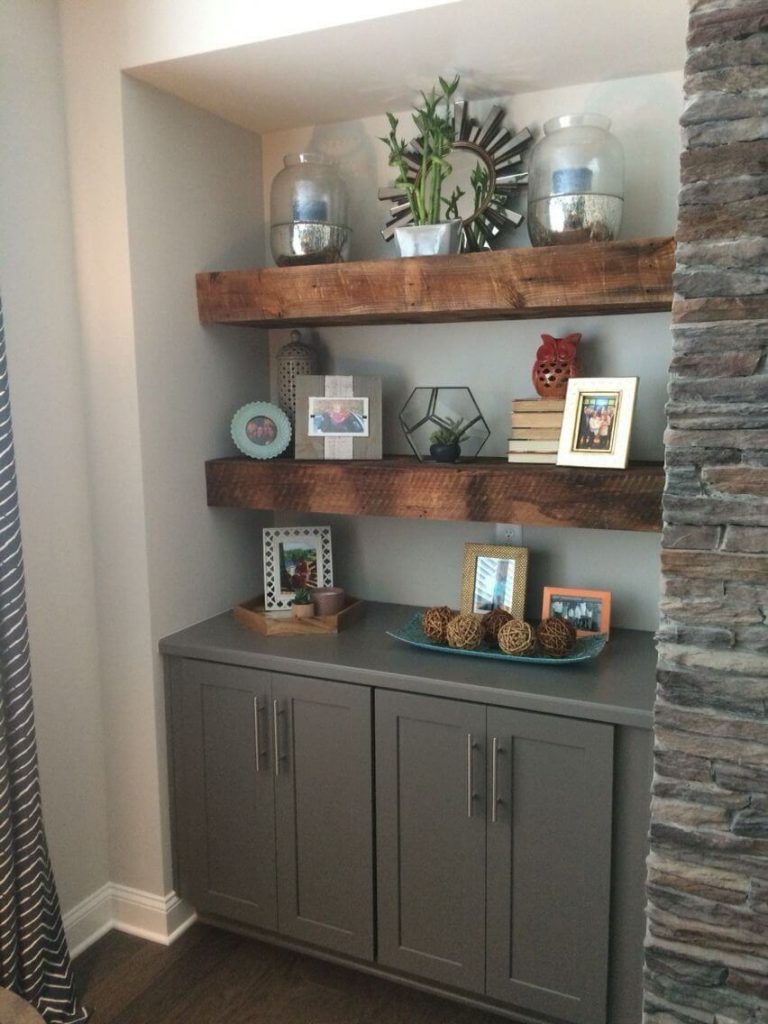floating shelves placement ideas